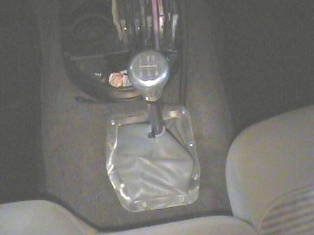 Rear view of shifter/boot